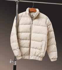 Beige premium puffer jacket