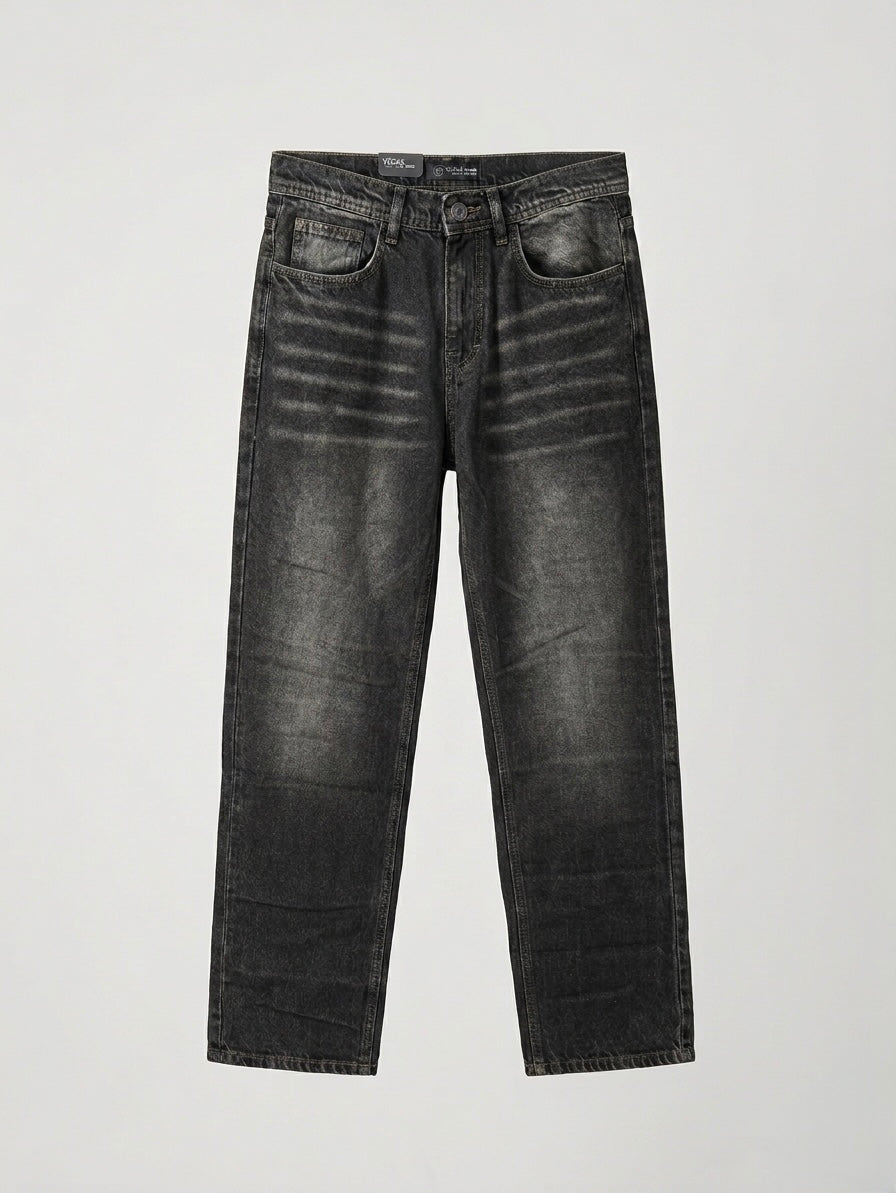 Wide leg jeans black