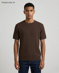 Round slim fit tricot