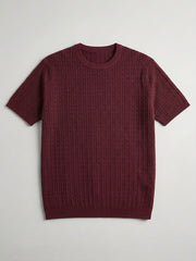 Round slim fit tricot