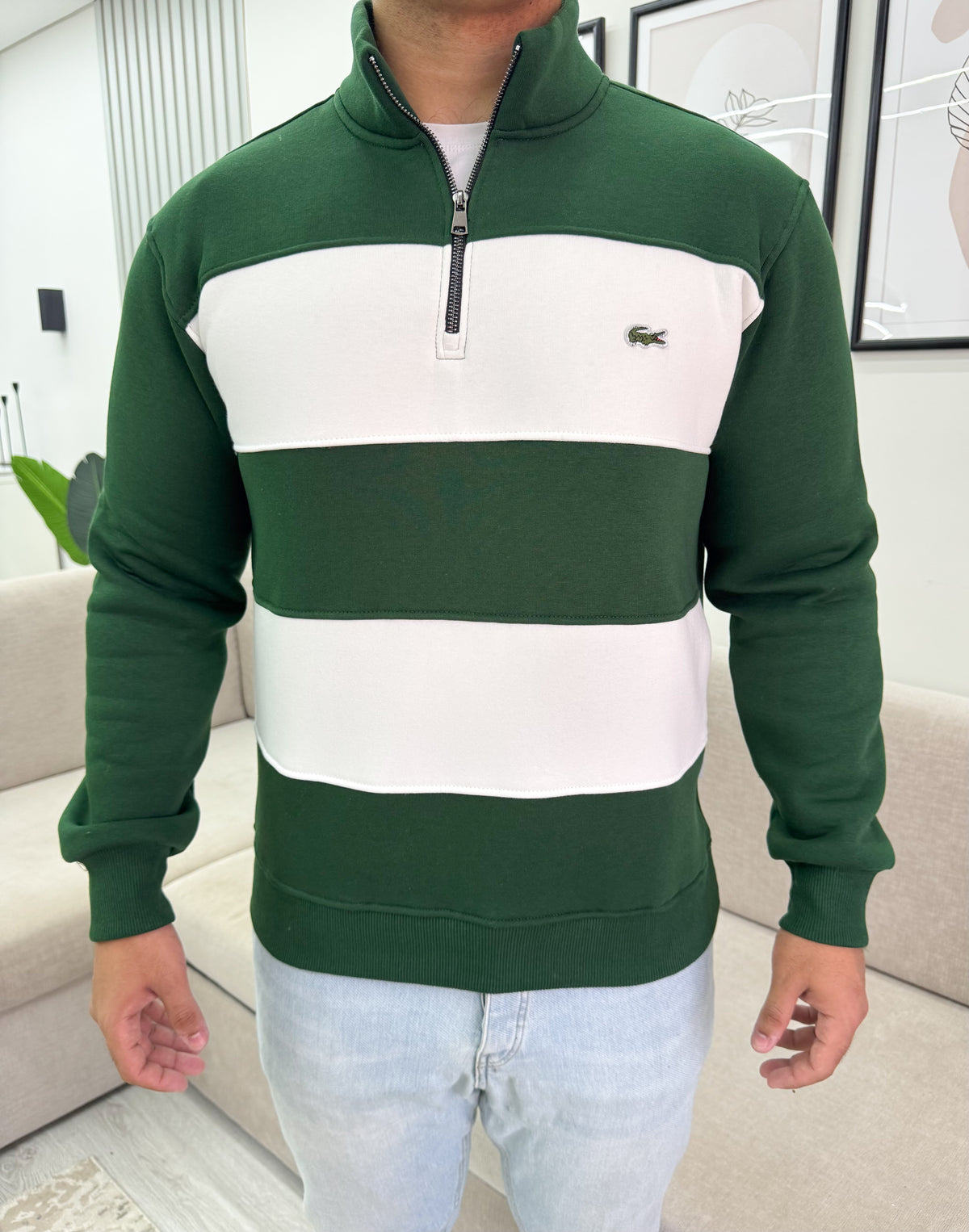 Lacoste green sweatshirt