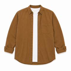 Gabardine heavy shirt jacket