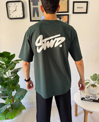 Swtd green oversize