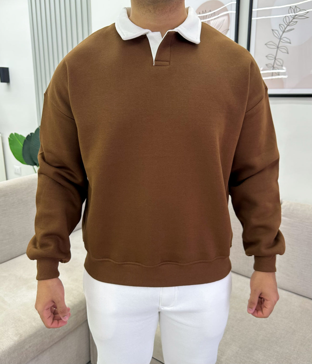 Havan relaxed polo sweatshirt
