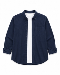 Gabardine heavy shirt jacket