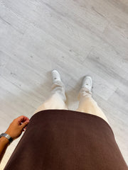 Brown slim fit polo