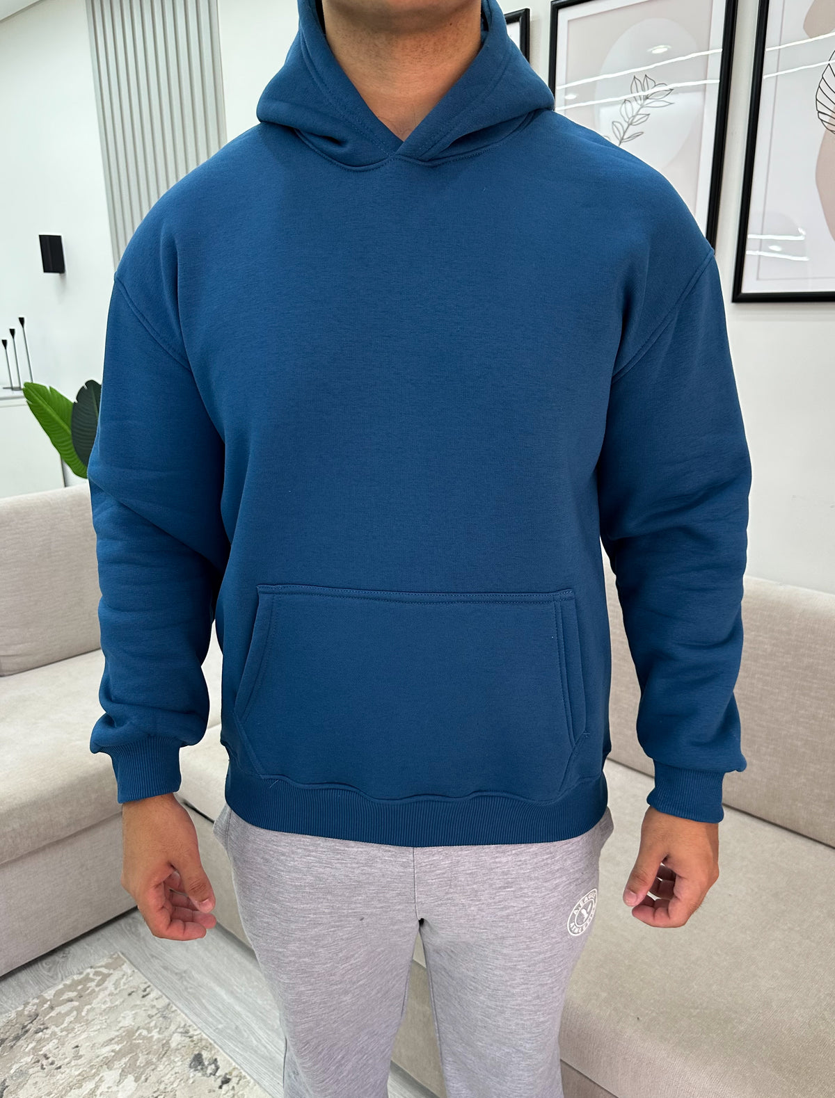 Petrol relaxed fit hoodie