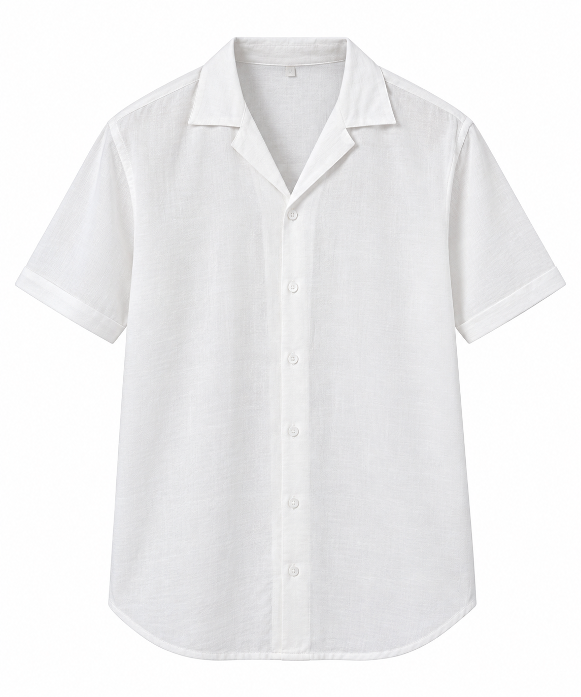Italian short sleeve linen white (3Xl)