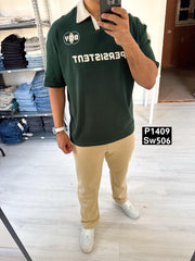 Relaxed fit persistent green