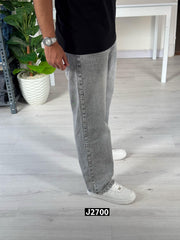Grey wide leg