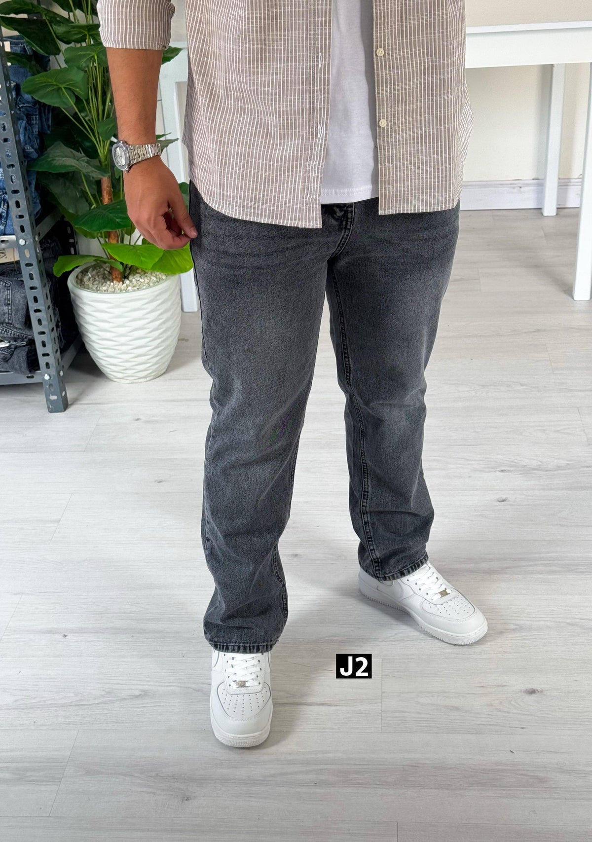 Grey regular fit