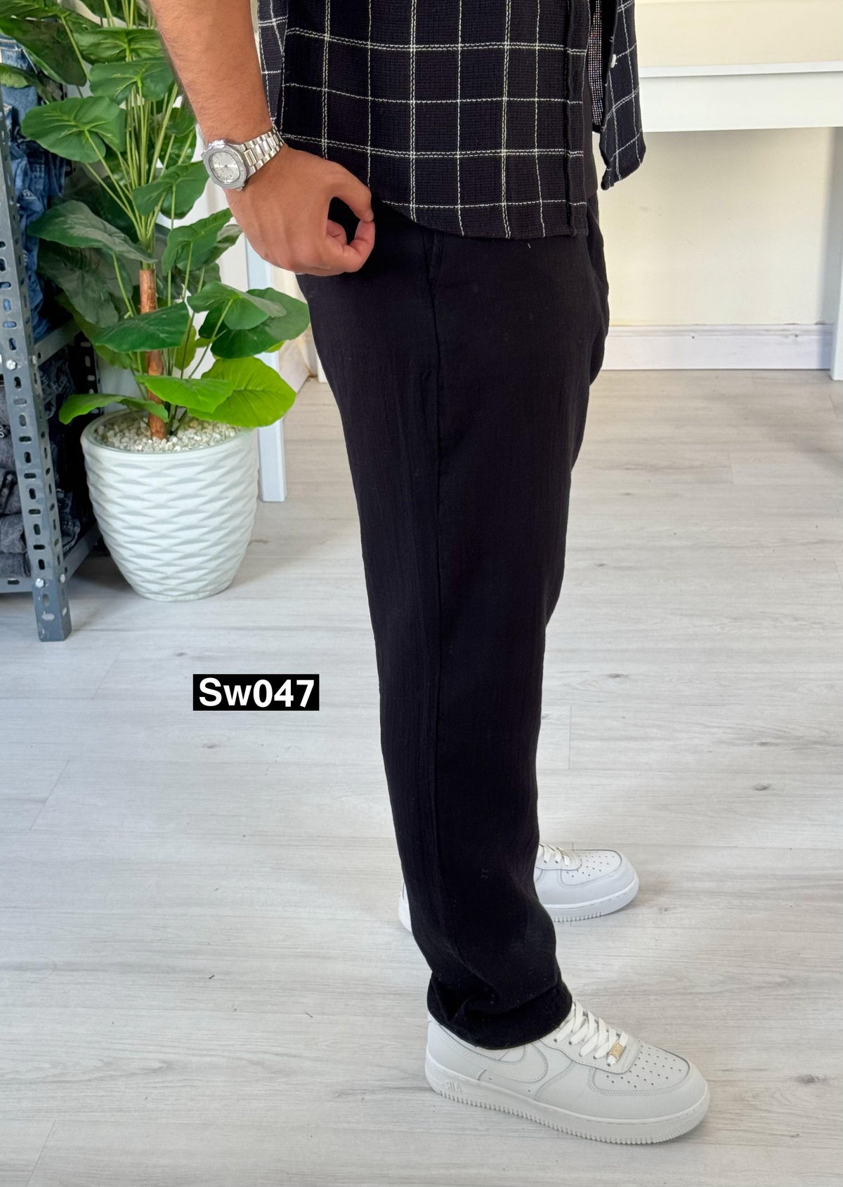 Smart relaxed black pants